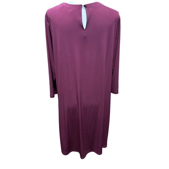 Susan Graver Liquid Knit 2 in 1 Open Cardigan Tank Burgundy Stretch XL  
Party - Picture 3 of 10